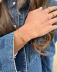 Søster hjerte armbånd fra Eline Bang
