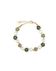 Blomster grønn armbånd