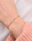 Bling rosa armbånd
