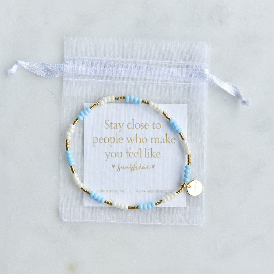 Kaviya armbånd elastikk- turkis