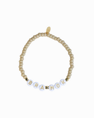 Bra nok beige armbånd