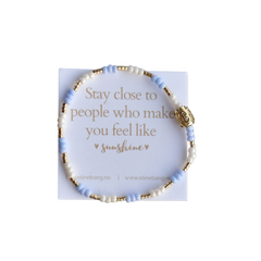 Kaviya armbånd elastikk- lyseblå