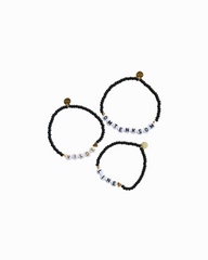 Valgfri tekst armbånd -sort