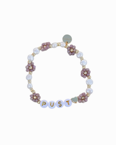 Pust blomsterarmbånd rose