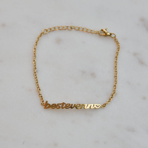 Bestevenn armbånd -hjerte