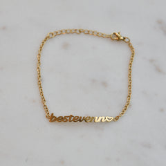 Bestevenn armbånd -hjerte