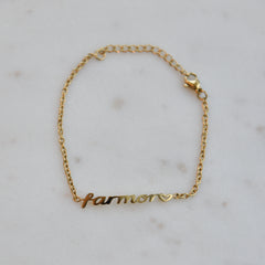 Farmor armbånd -hjerte