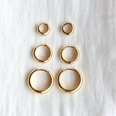 Jenny hoop øredobber  – 10 mm, 15 mm og 20 mm