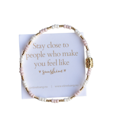 Kaviya armbånd elastikk- dus rosa